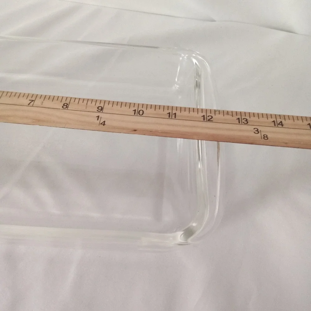 Pyrex 232-N Clear Glass Rectangular Baking Casserole Dish 2 Quart 28x18x4cm USA